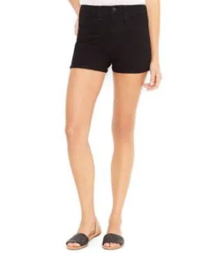 * Levi's Juniors Black Cuffed High-Waist Denim Shorts Size 5