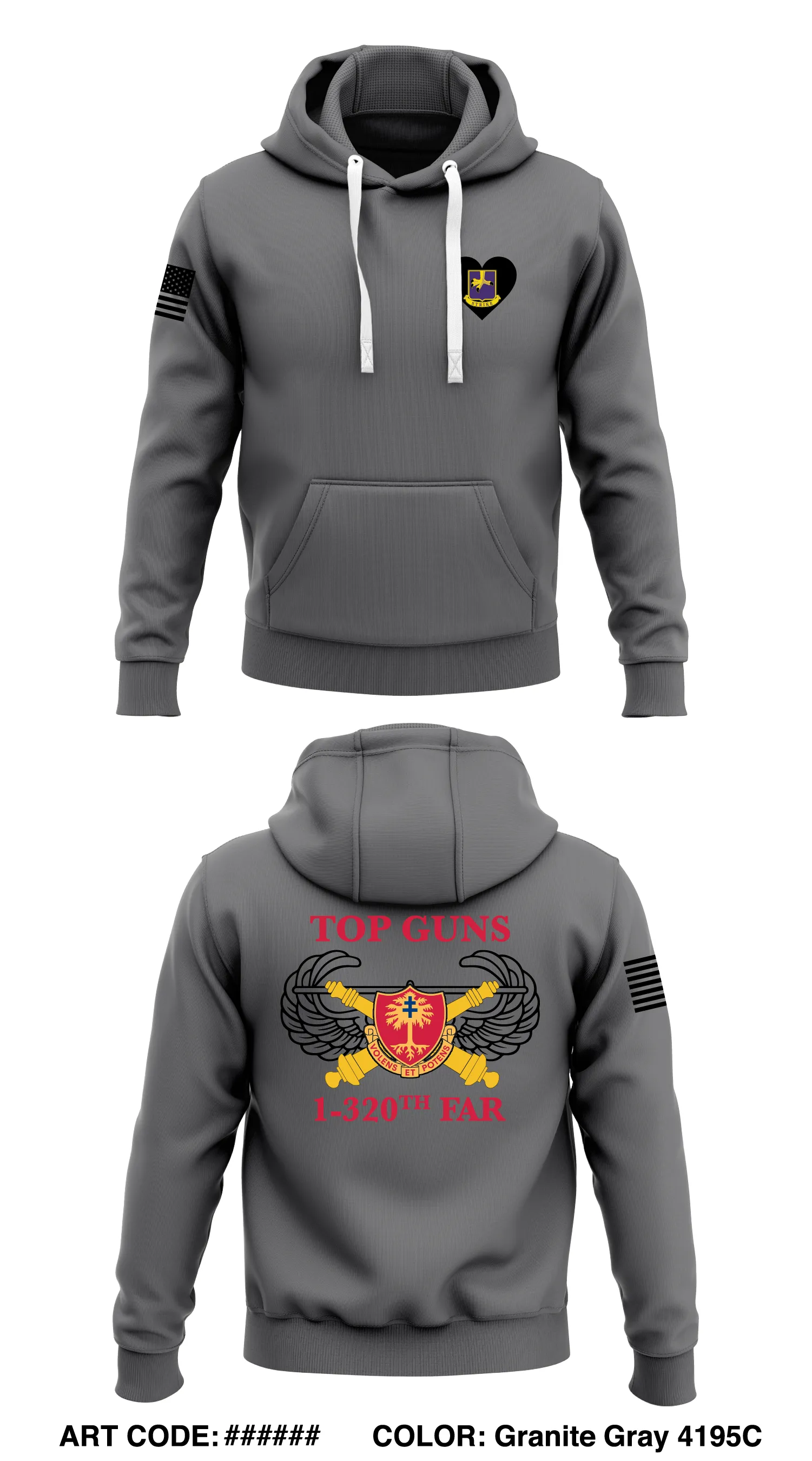 1-32 FAR, 2 BCT, 11st ABN DIV Store 1  Core Men's Hooded Performance Sweatshirt - fYayHJ