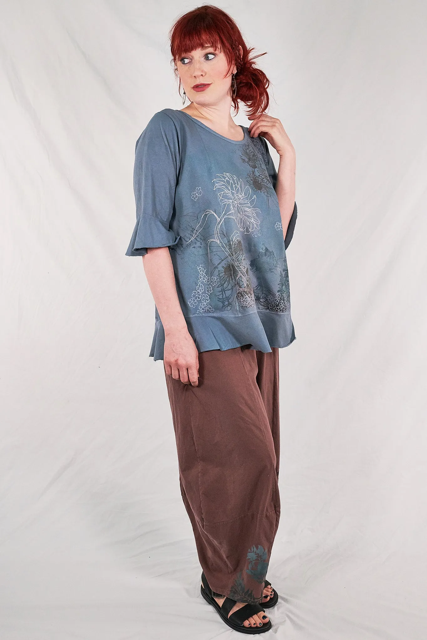 1562 Flounce Tee Sky-P