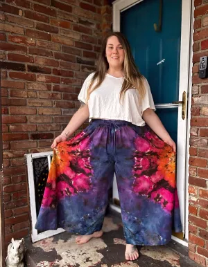 1XL Sunset Mandala Flowy Pants with pockets
