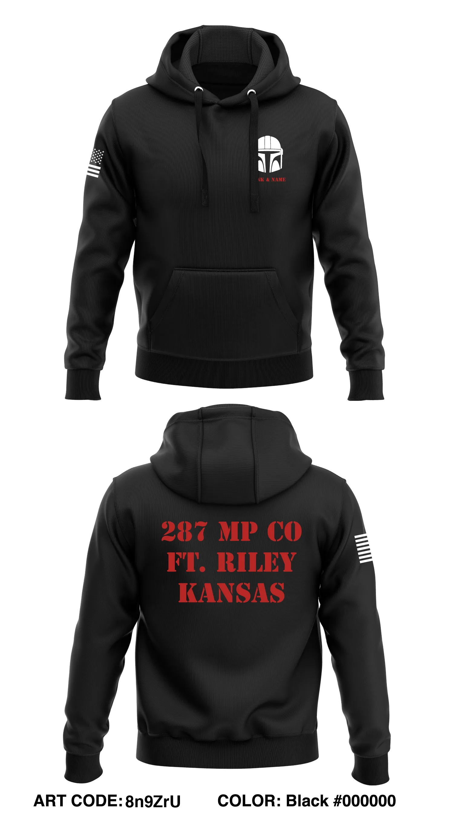 287th Mp Co, 97th Mp BN, 89th Mp BDE  Core Men's Hooded Performance Sweatshirt - 8n9ZrU