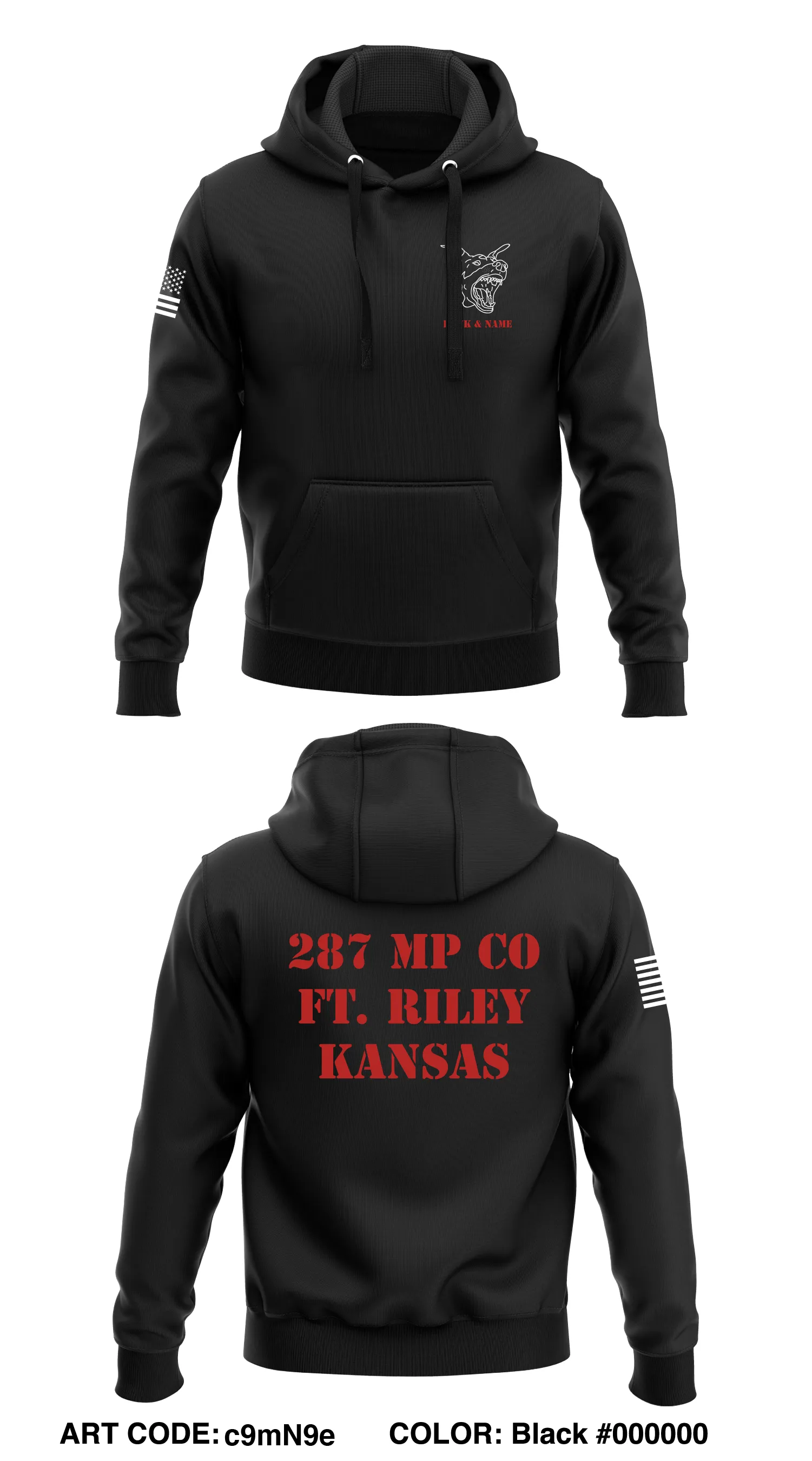 287th Mp Co, 97th Mp BN, 89th Mp BDE  Core Men's Hooded Performance Sweatshirt - c9mN9e