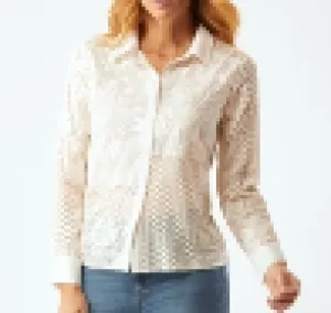 3491WT Streep Patchwork-ecru : s