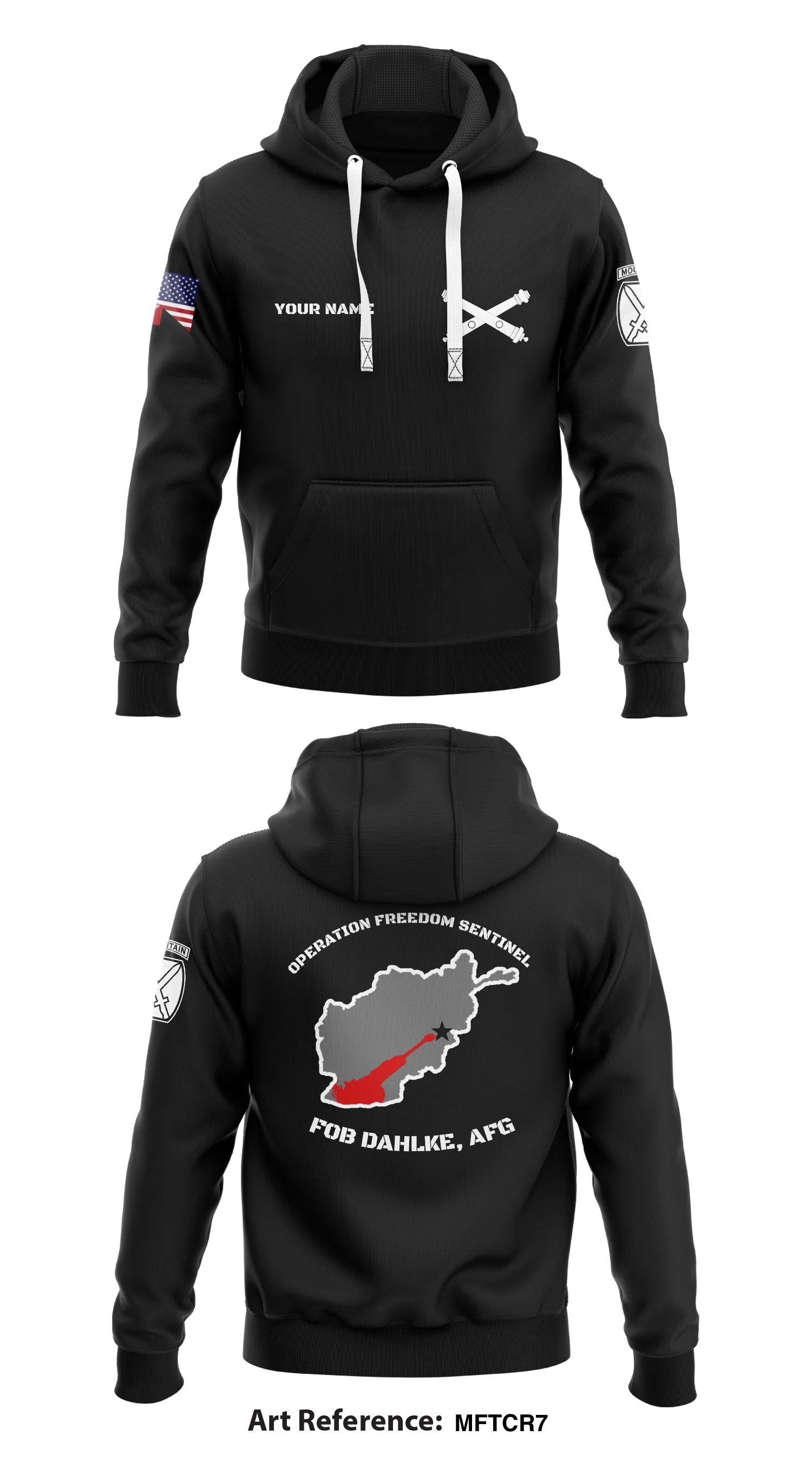 3rd BN, 6th FAR, 1BCT, 1MTN Store 1  Core Men's Hooded Performance Sweatshirt - MFtCR7