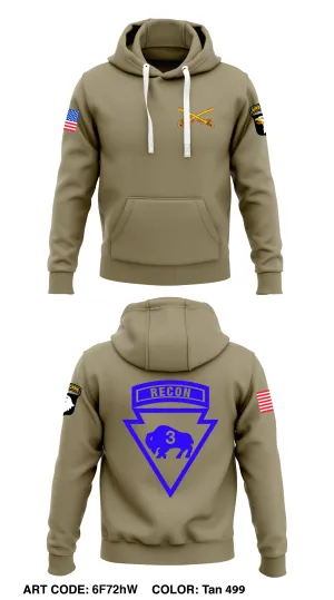3rd PLT, B-TRP, 1-32 CAV, 11st ABN  Core Men's Hooded Performance Sweatshirt - 6F72hW