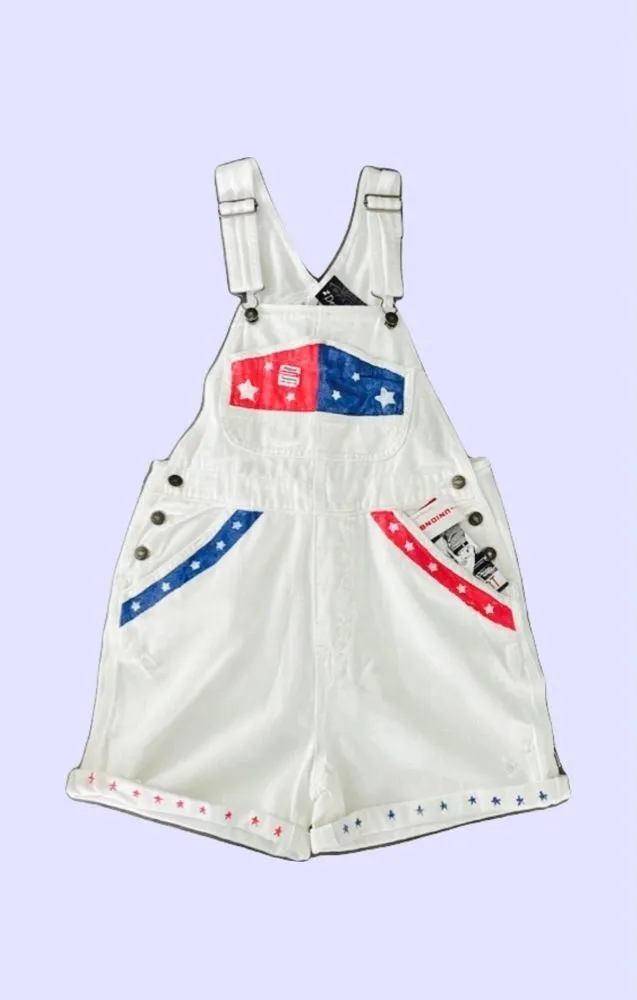 4Th Of July Shortalls - Small
