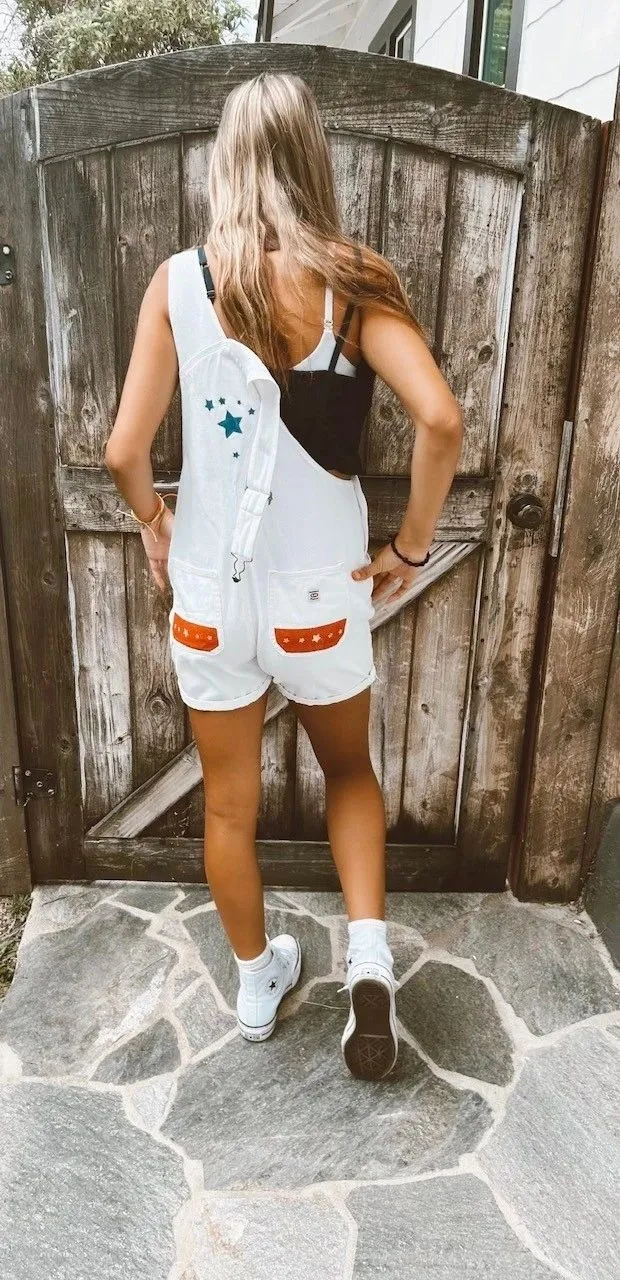 4Th Of July Shortalls - Small