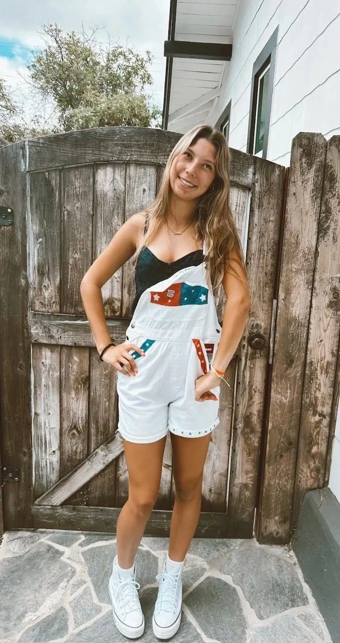4Th Of July Shortalls - Small