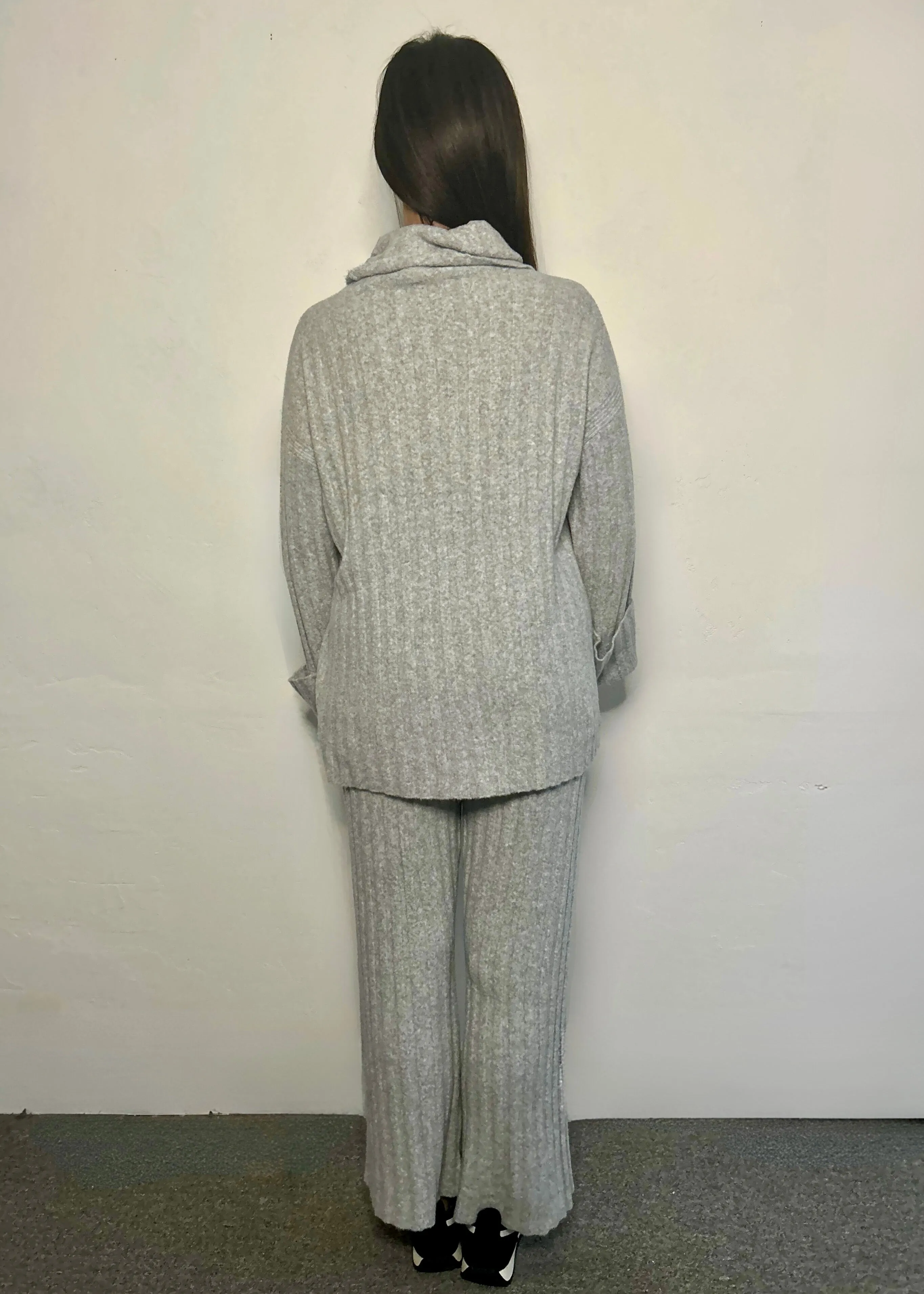 6x6 Sweater Rib Turtleneck Tunic
