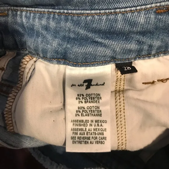 7 for all mankind Jean shorts