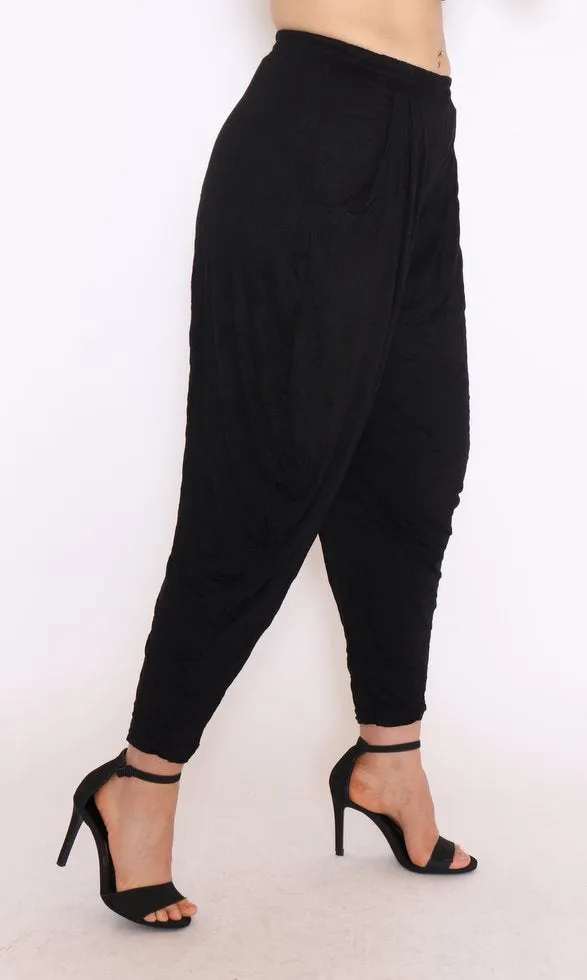 7774 Black Harem pants