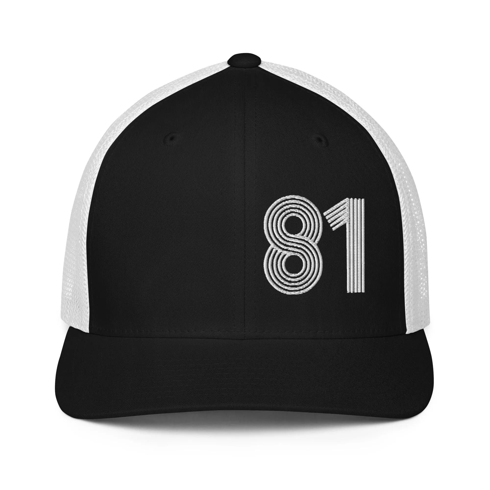 81 - Number Only Closed-back trucker cap