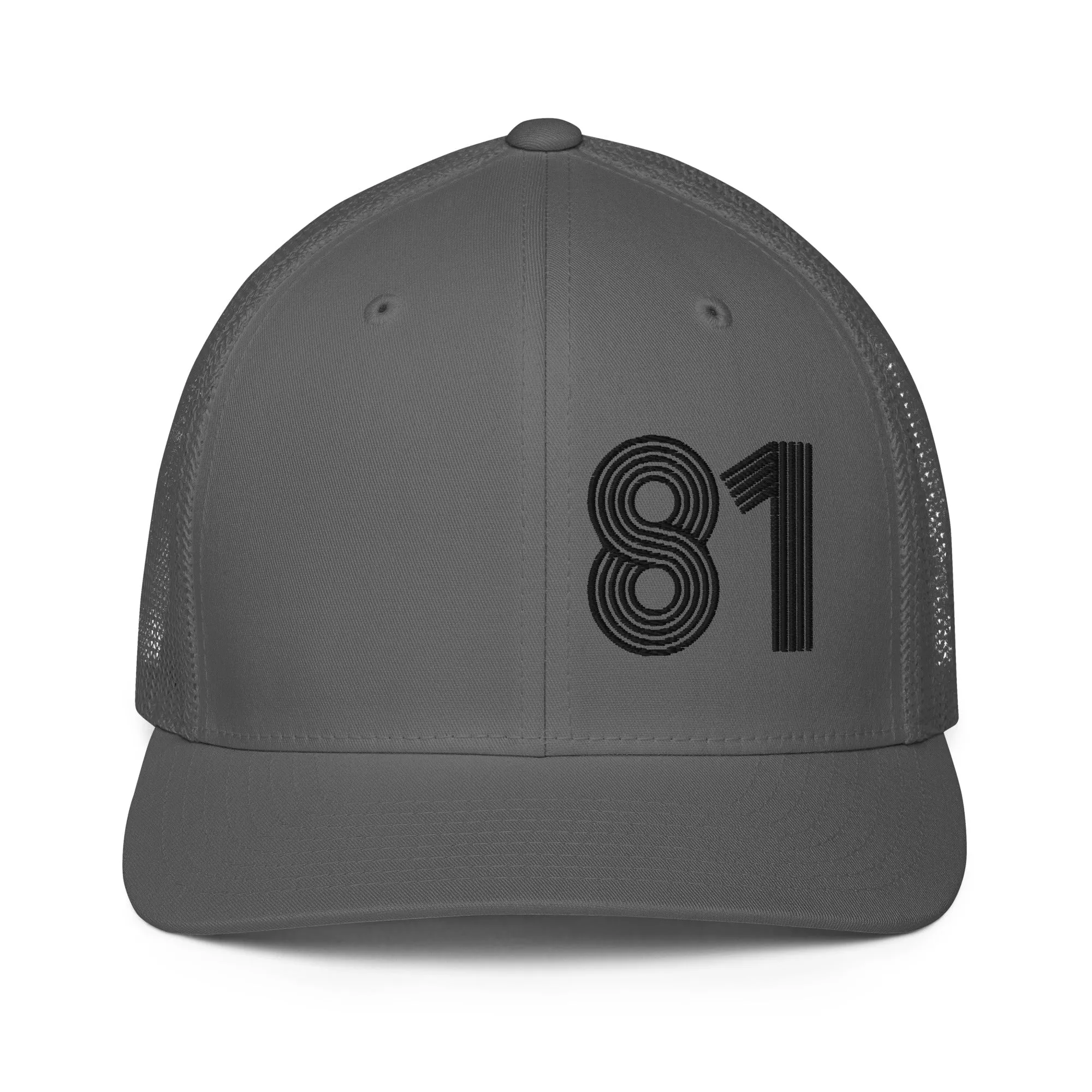 81 - Number Only Closed-back trucker cap