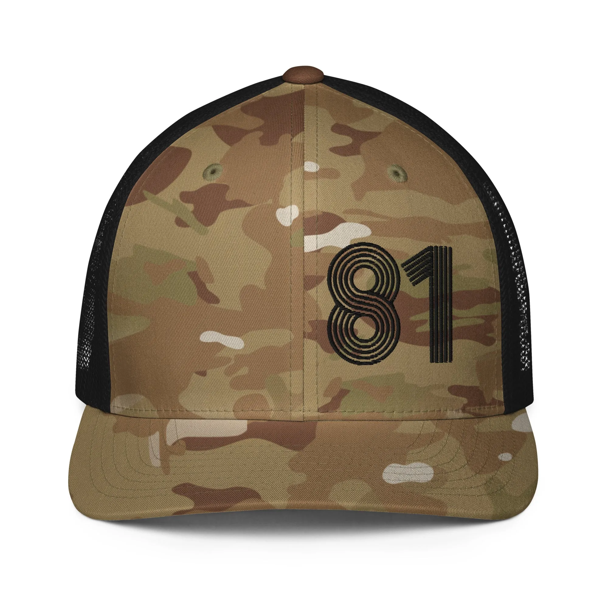 81 - Number Only Closed-back trucker cap