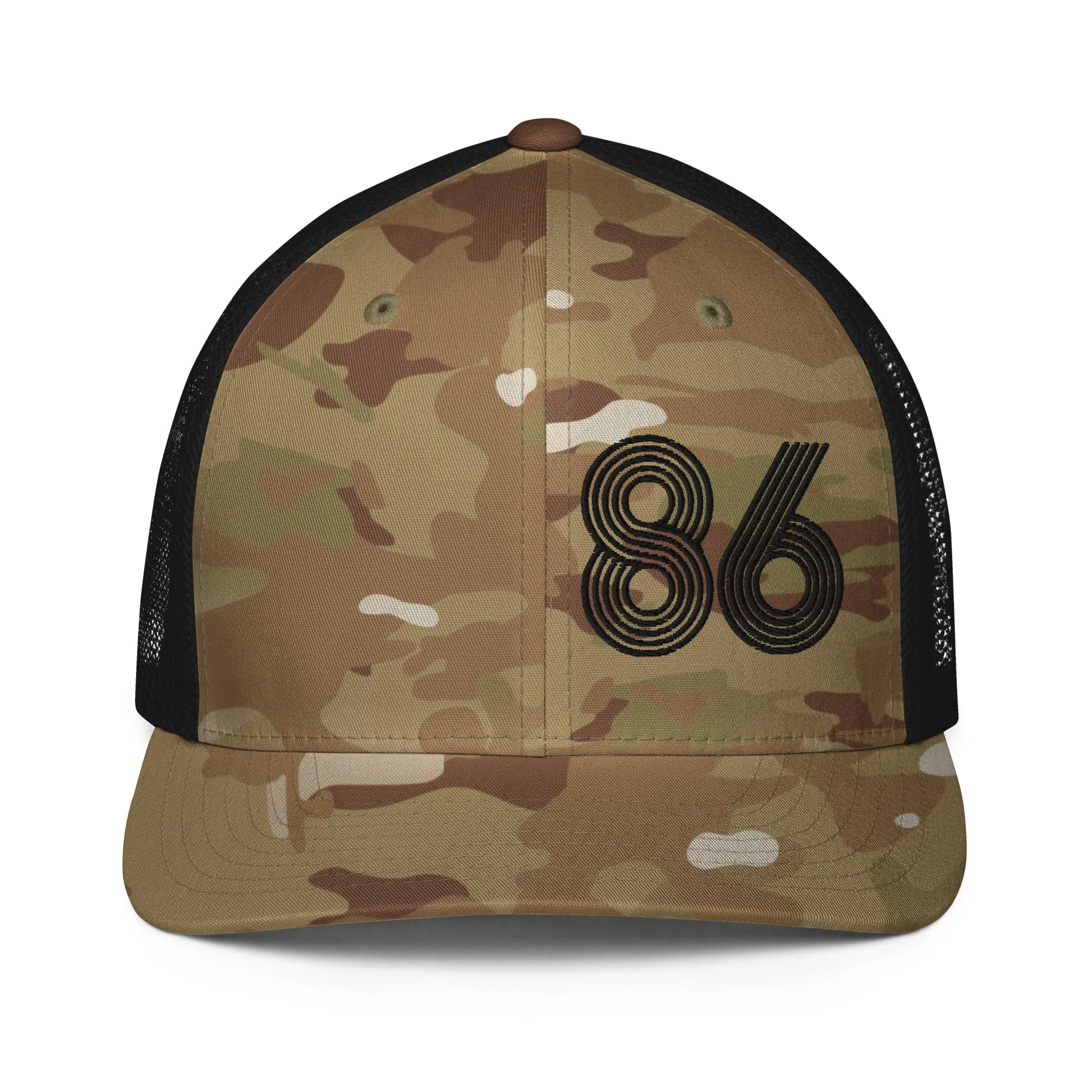 86 - Number Only Closed-back trucker cap