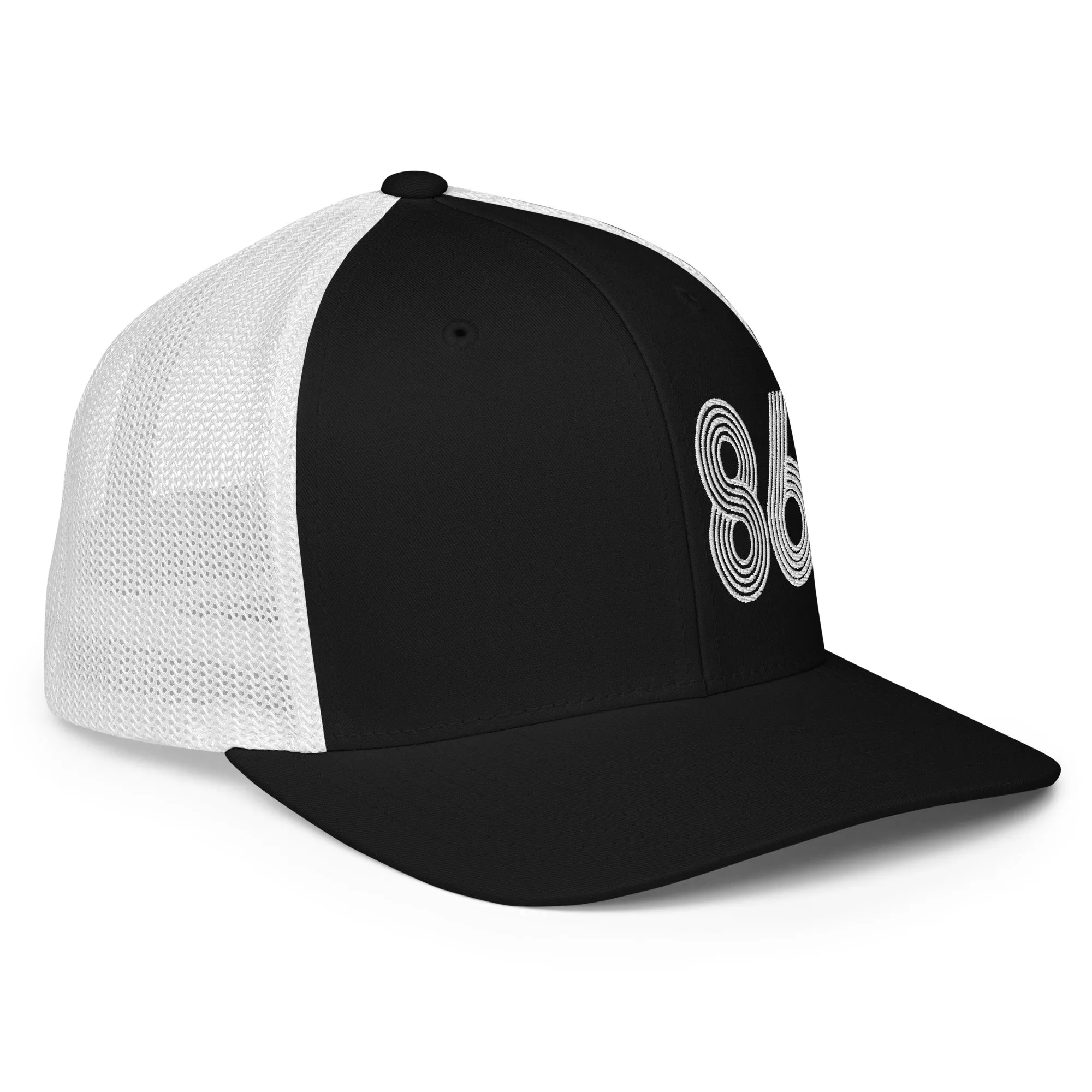 86 - Number Only Closed-back trucker cap