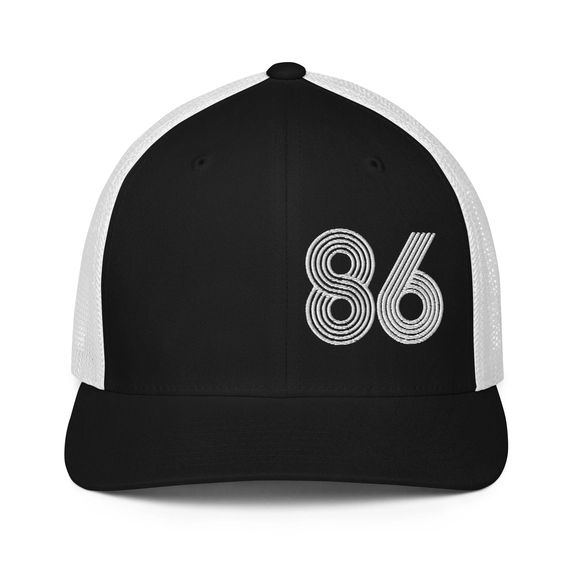 86 - Number Only Closed-back trucker cap