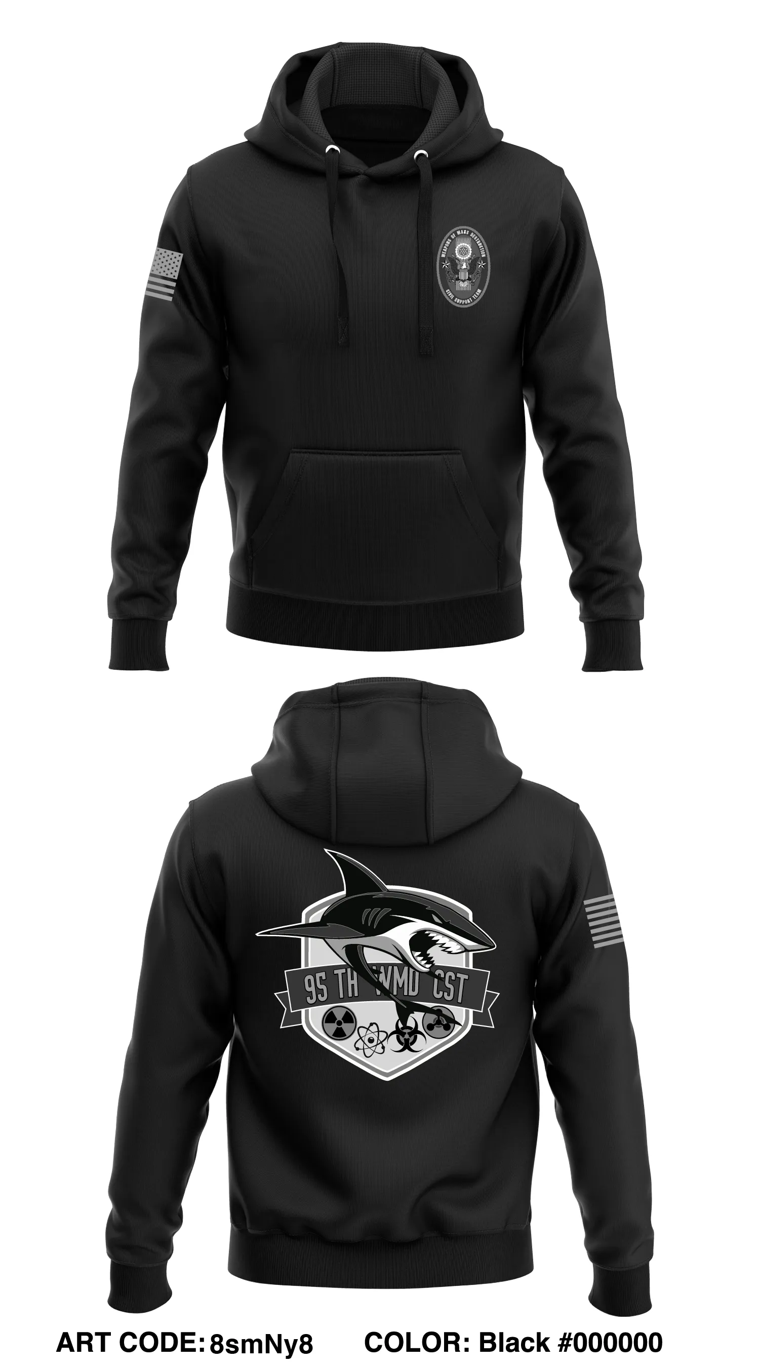 95th WMD CST Store 1  Core Men's Hooded Performance Sweatshirt - 8smNy8