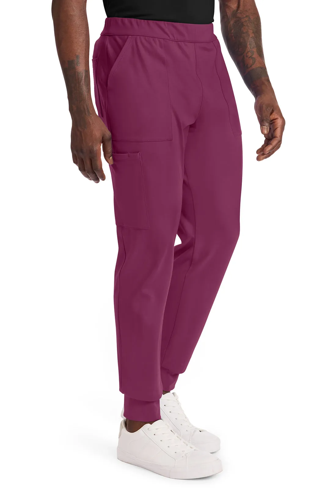 Achieve CK034 Men's Pull-on Jogger Pants Wine