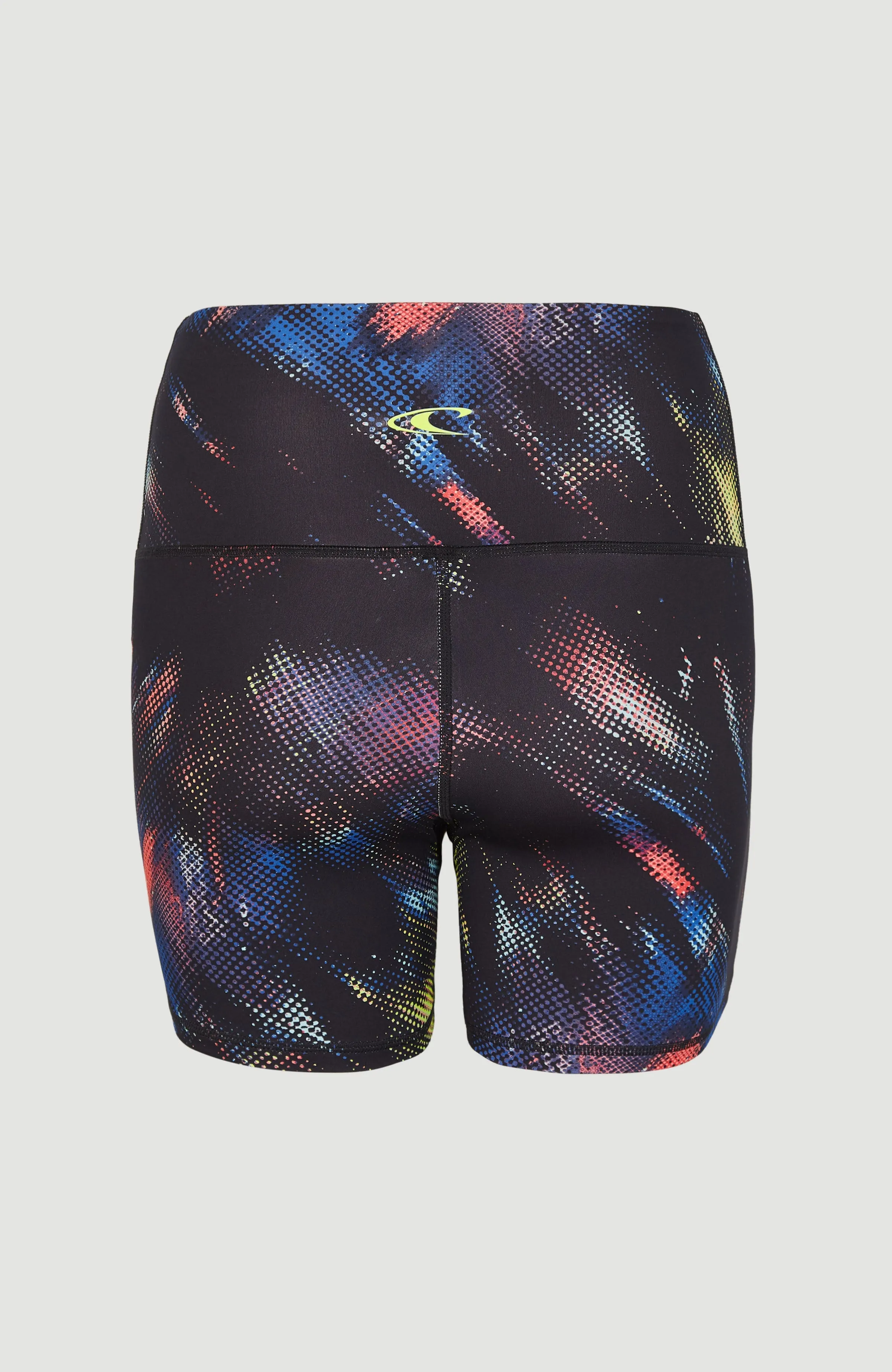 Active High Waist Shorts | Black Future Fade