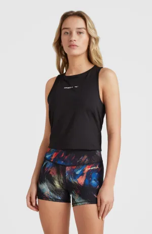 Active High Waist Shorts | Black Future Fade