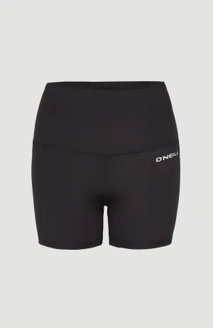 Active High Waist Shorts | Black Out