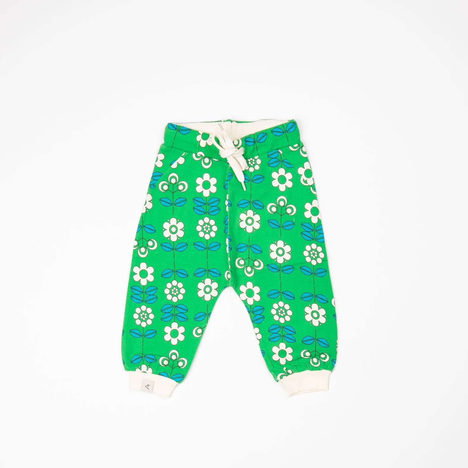 Alba - Lucca Pants - Kelly Green Fairytale Flowers