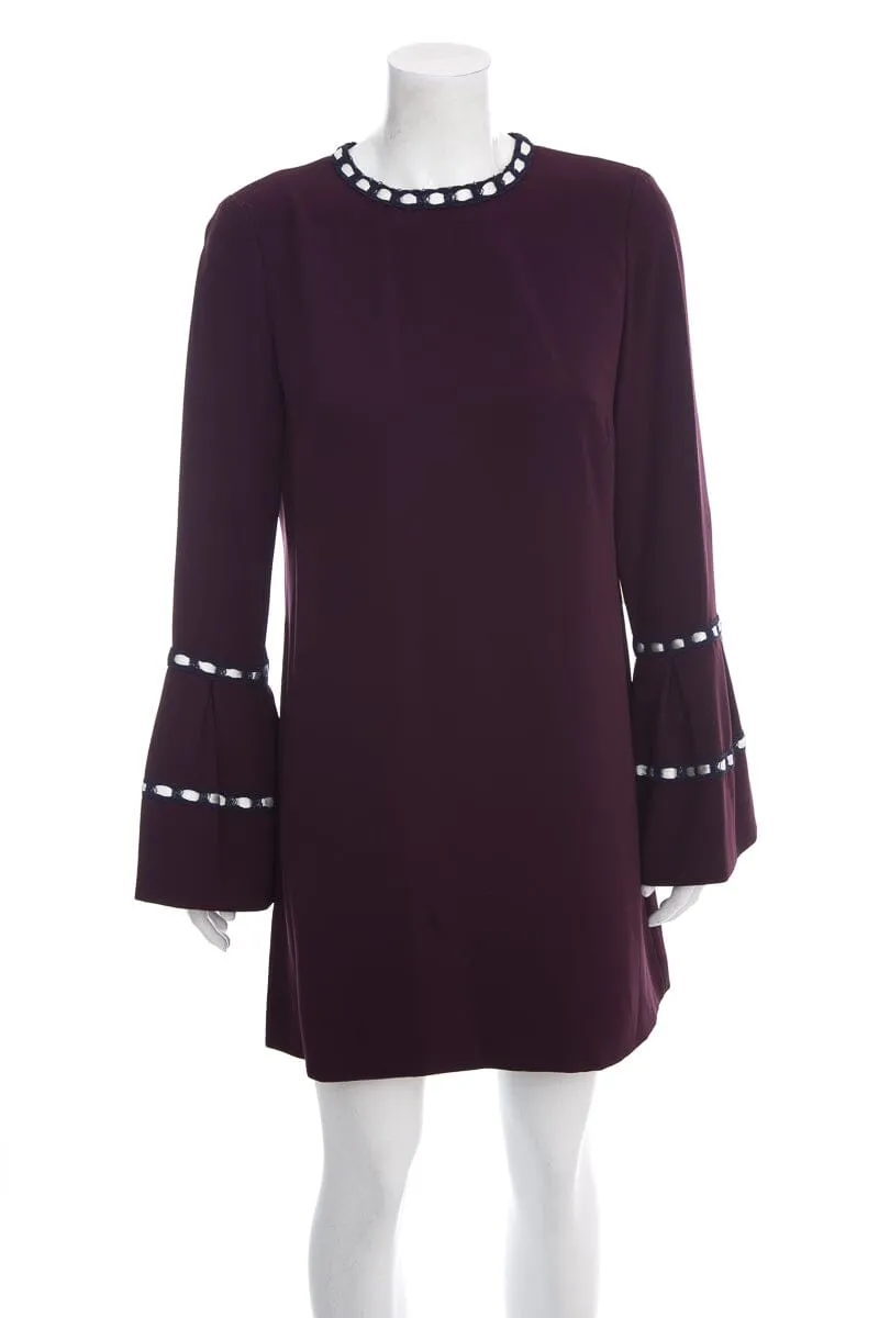 Alexis Dark Purple Long Sleeve Dress SZ L NWT