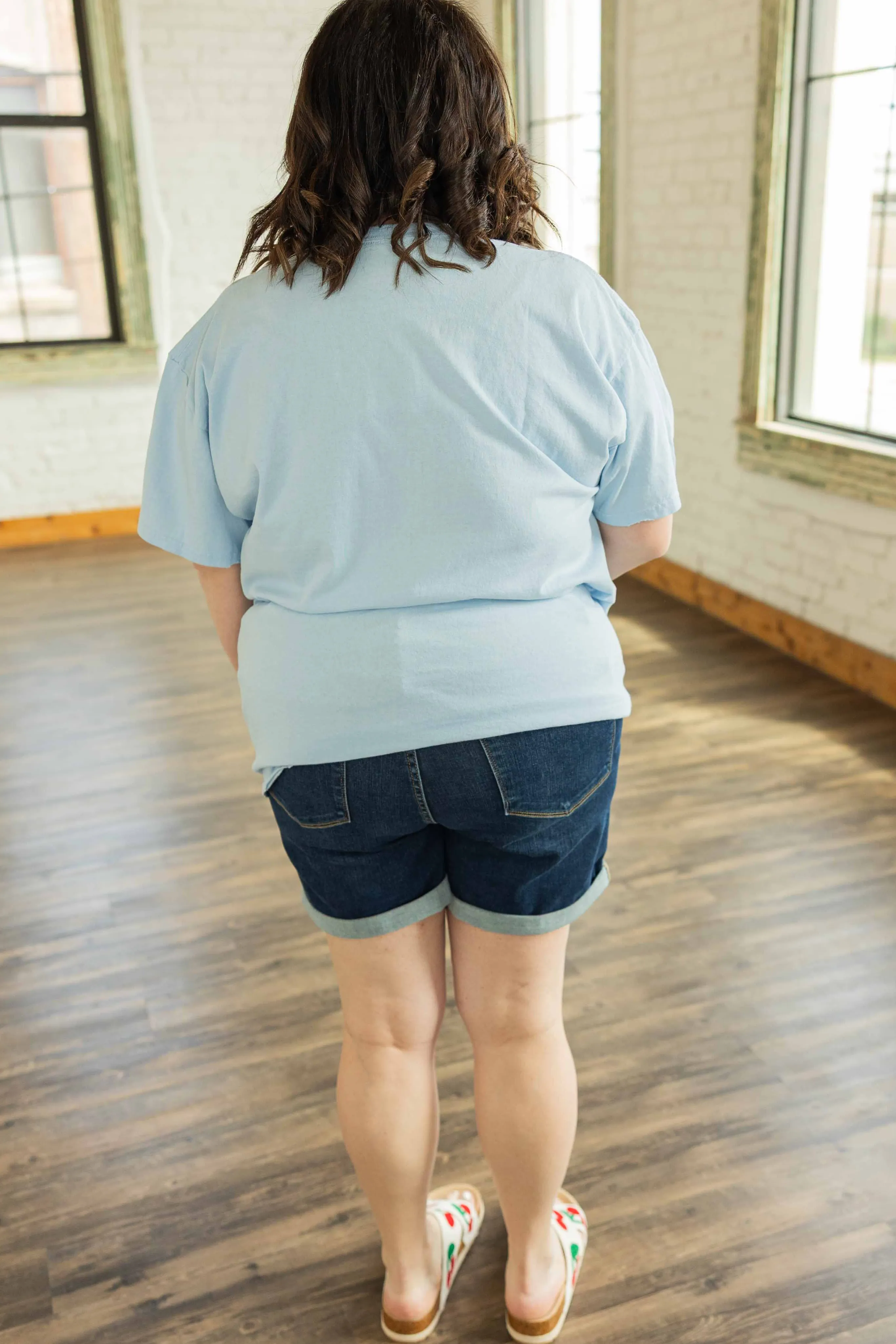 AMALIA PLUS JUDY BLUE DENIM SHORTS