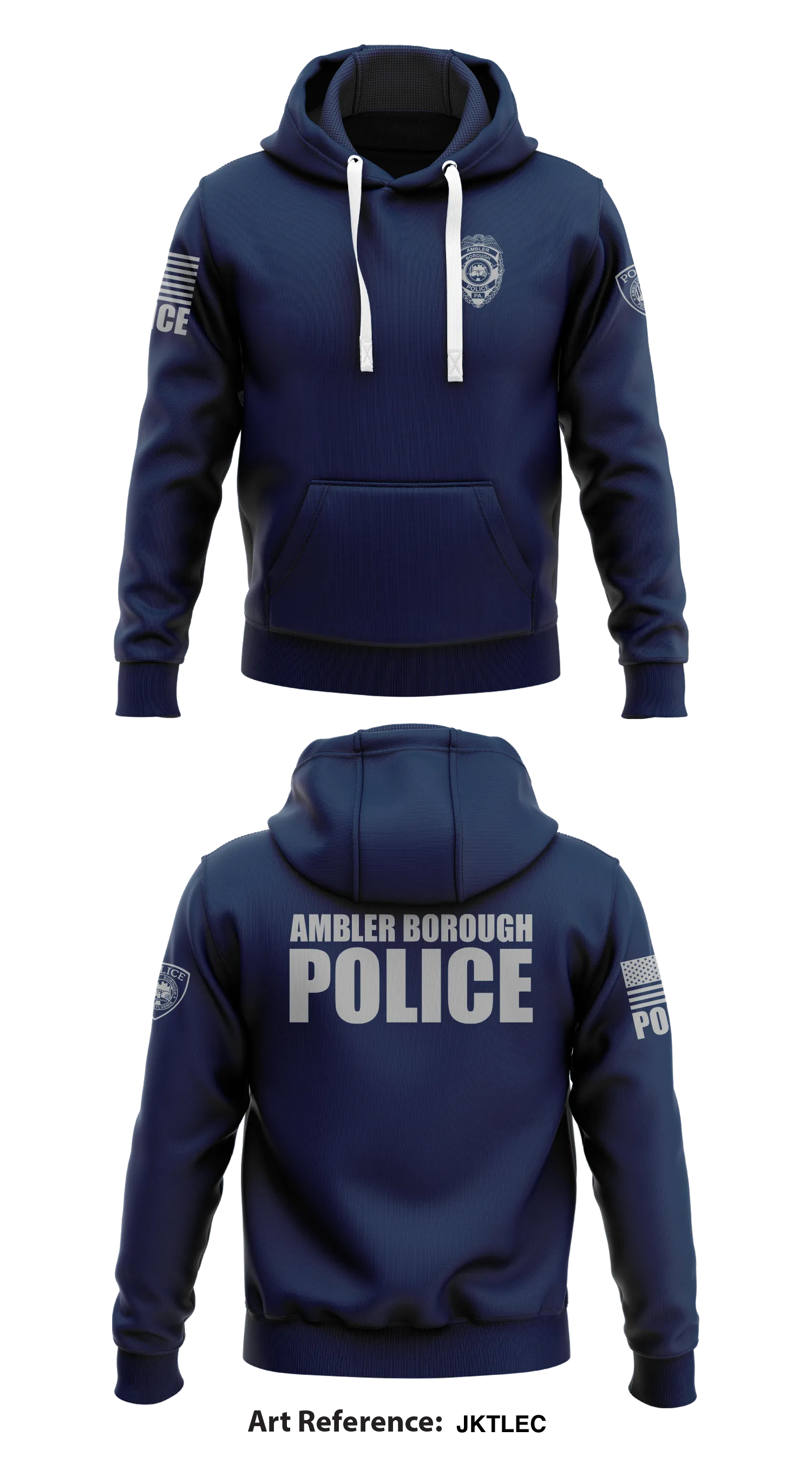 Ambler Borough Police  Store 1  Core Men's Hooded Performance Sweatshirt - JKTLec