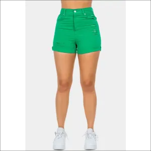 American Bazi High Waist Distressed Denim Shorts