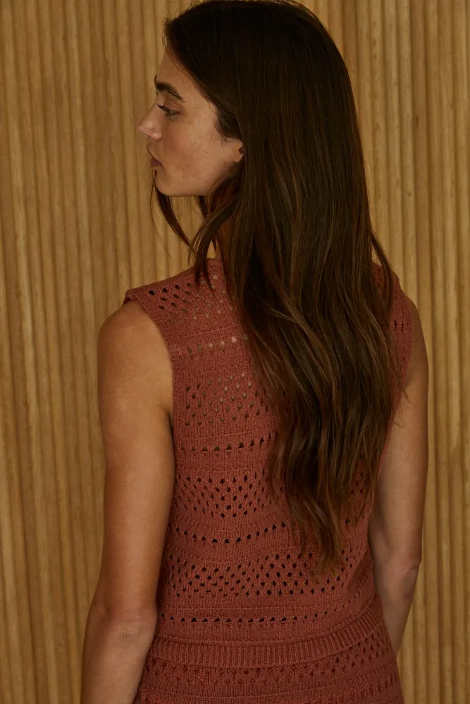 Anabela Crochet Vest Top