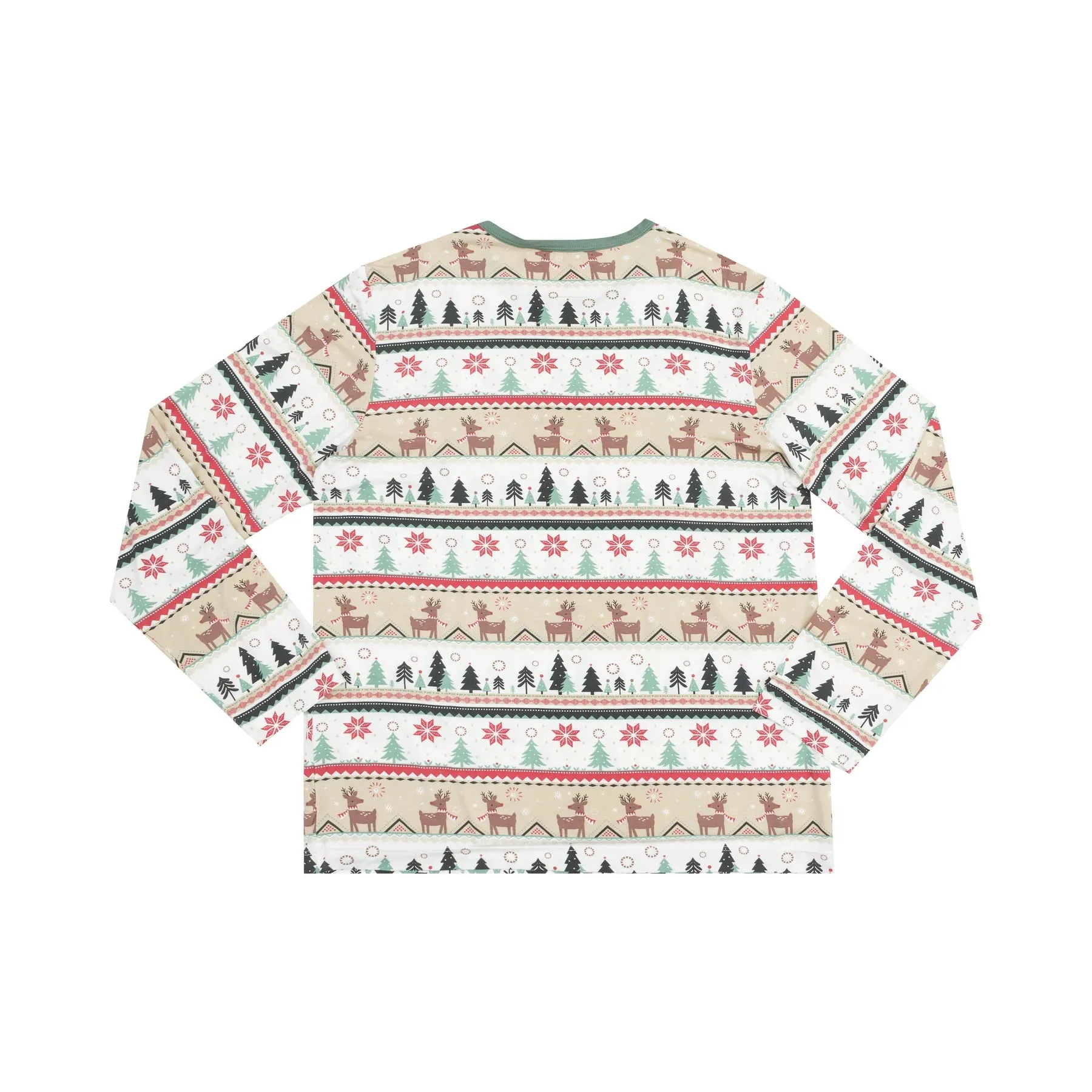 Angel Dear Adult Reindeer Fair Isle LS Loungewear Set