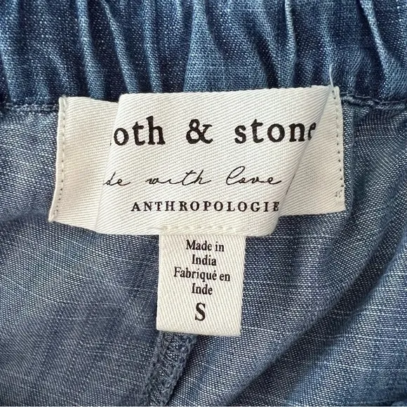 Anthropologie Cloth &amp; Stone Silverlake Shorts Pull On Blue Size Small