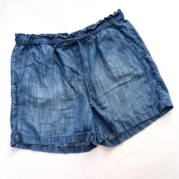 Anthropologie Cloth &amp; Stone Silverlake Shorts Pull On Blue Size Small