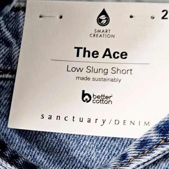 Anthropologie Sanctuary The Ace Women's Low Slung High Rise Denim Shorts Size 28