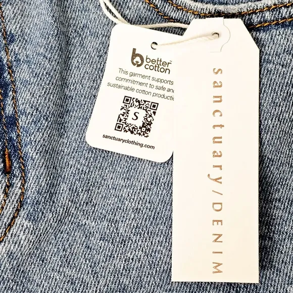 Anthropologie Sanctuary The Ace Women's Low Slung High Rise Denim Shorts Size 28