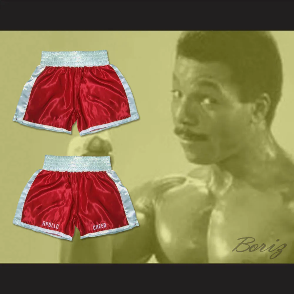 Apollo Creed Red Boxing Shorts