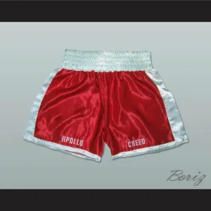 Apollo Creed Red Boxing Shorts