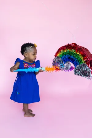 Arcoiris Dress in Cobalt Blue