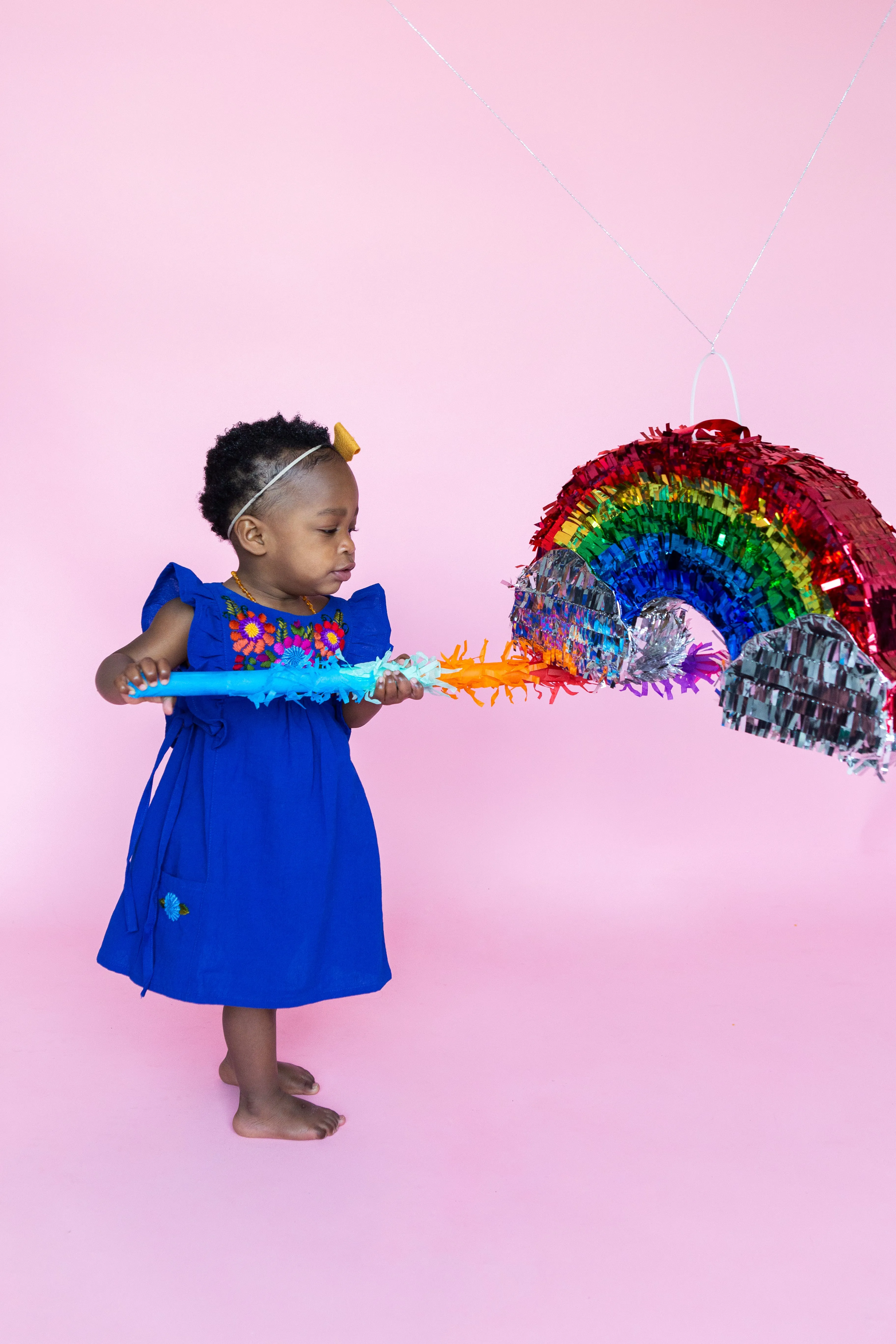 Arcoiris Dress in Cobalt Blue
