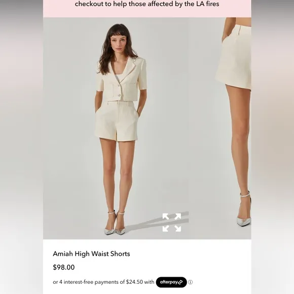 ASTR the Label White Shorts