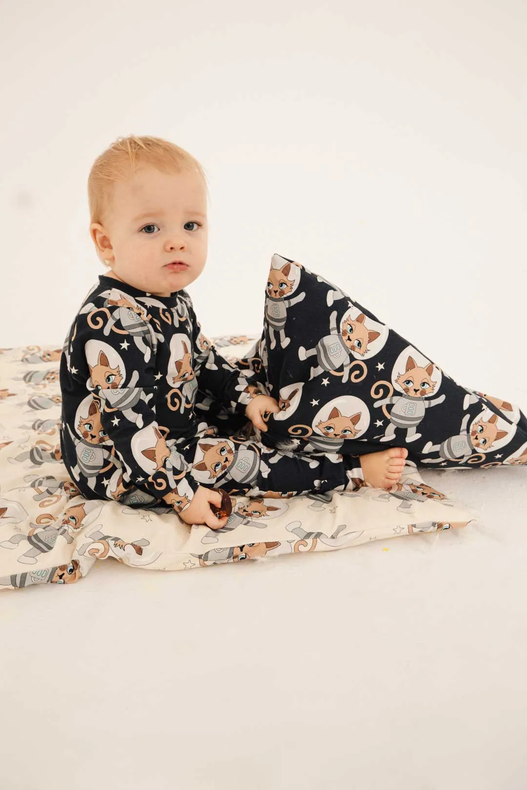 Astrocat Dark Sleepsuit - LAST ONE 6-12 months