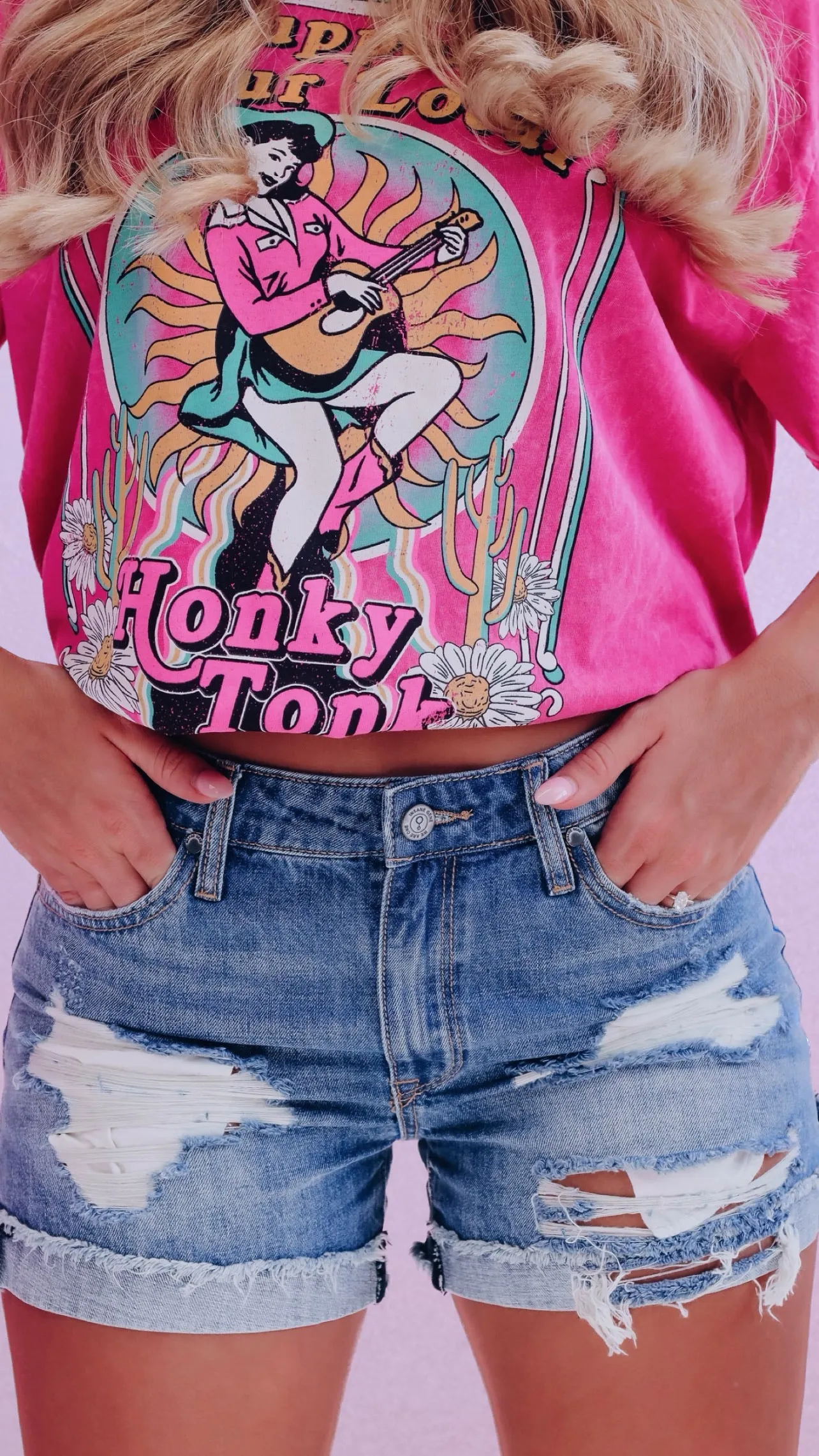 Back In Time Hipster Denim Shorts