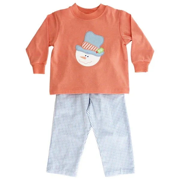 Bailey Boys Pant Set - Snowman