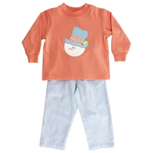 Bailey Boys Pant Set - Snowman
