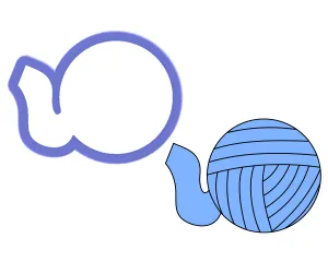 Ball of Yarn Cookie Cutter