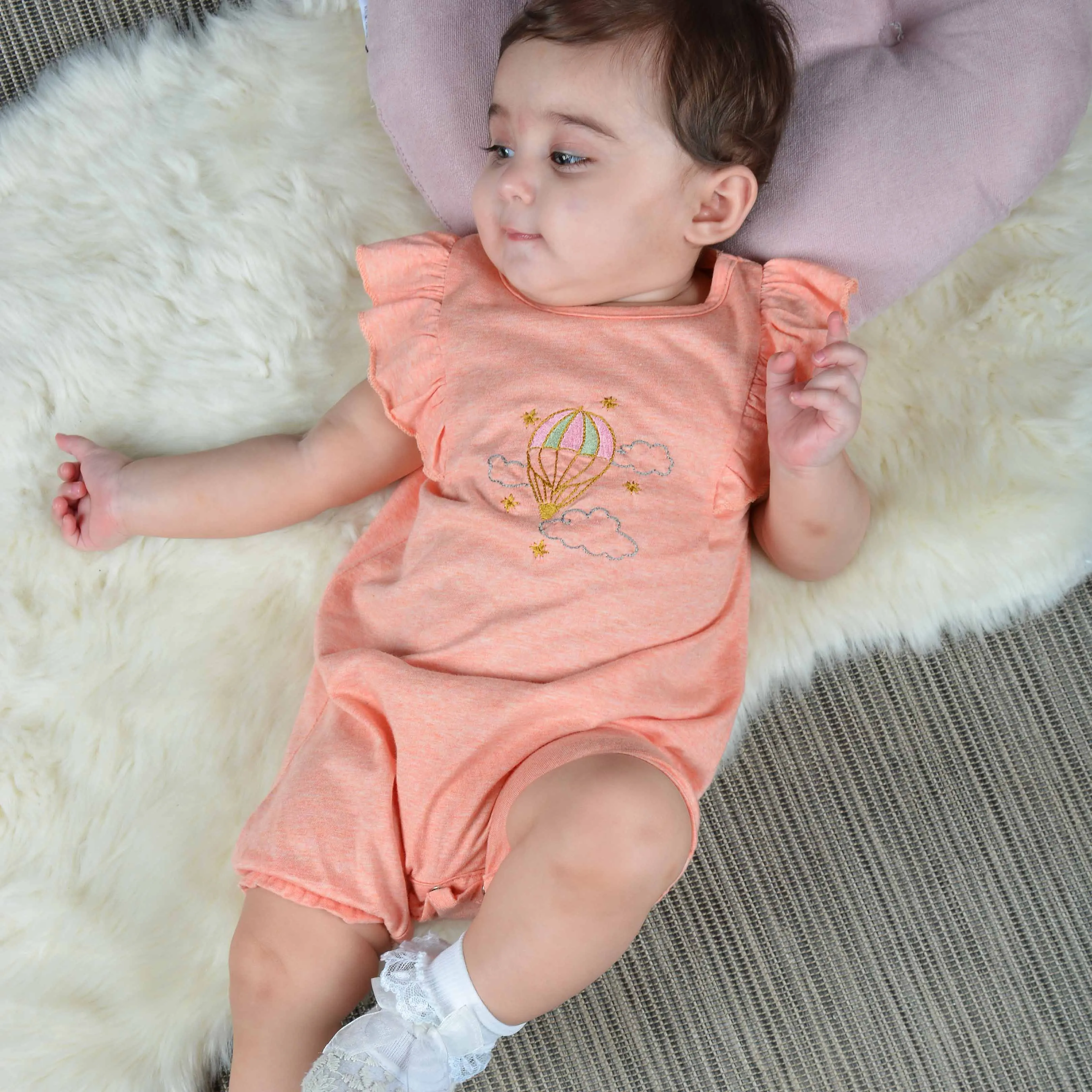 Balloon Embroidered Rompe