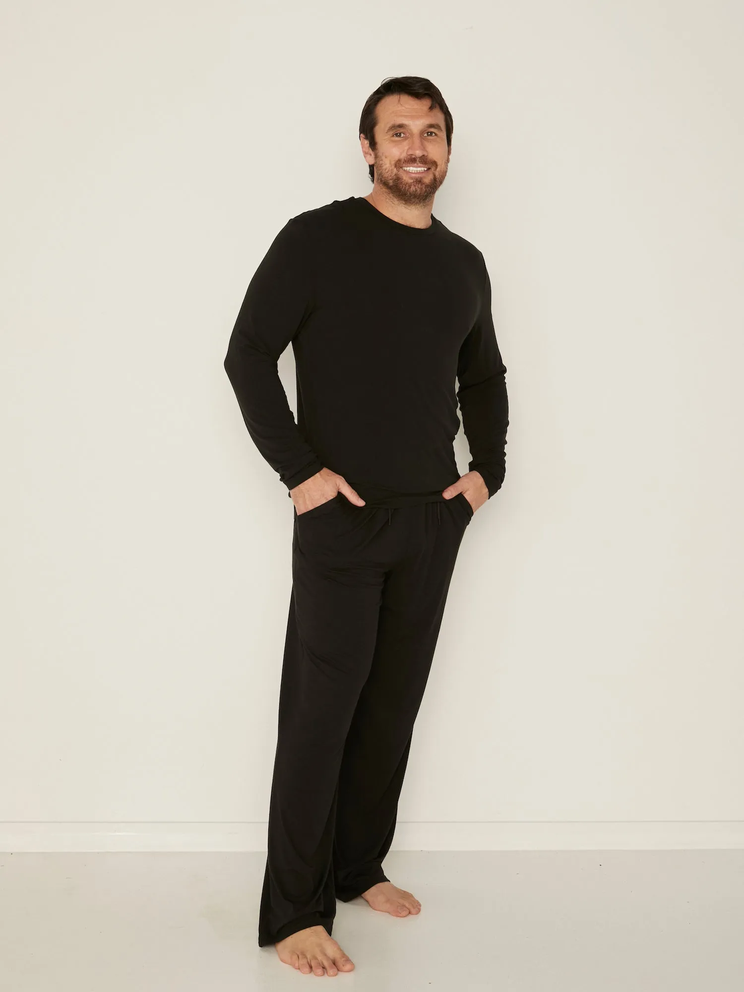 Bamboo Men's Casual Pants - Black