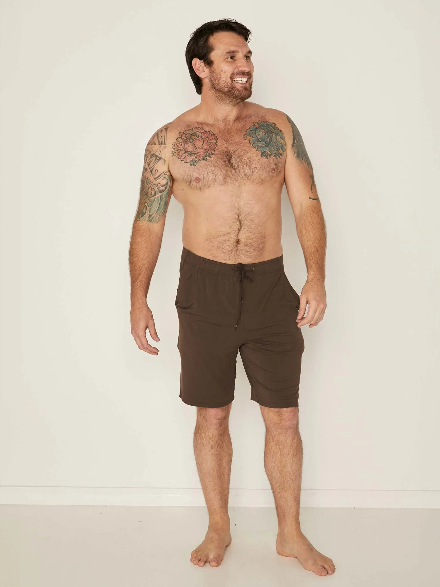 Bamboo Men's Casual Shorts - Cocoa